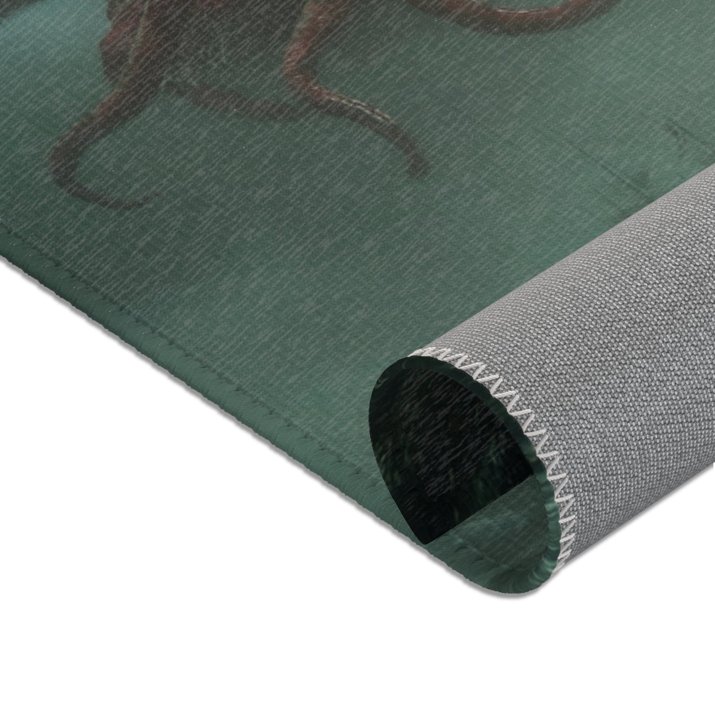 Leviathan’s Wrath Area Rug – Storm-Tossed Galleon Under Crimson Skies