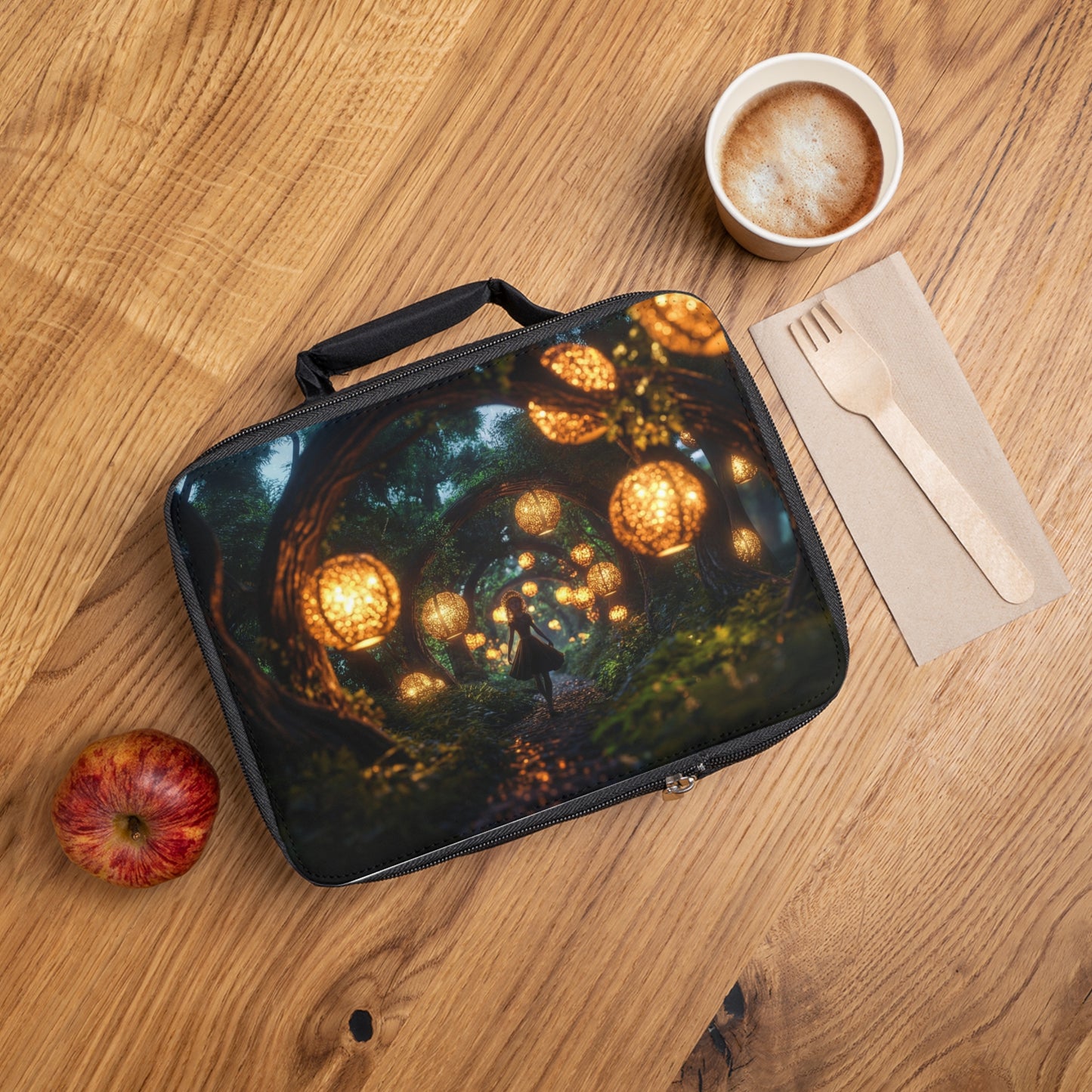 Lantern Grove Lunch Bag – Walk Through a Glow-Spangled Forest Path