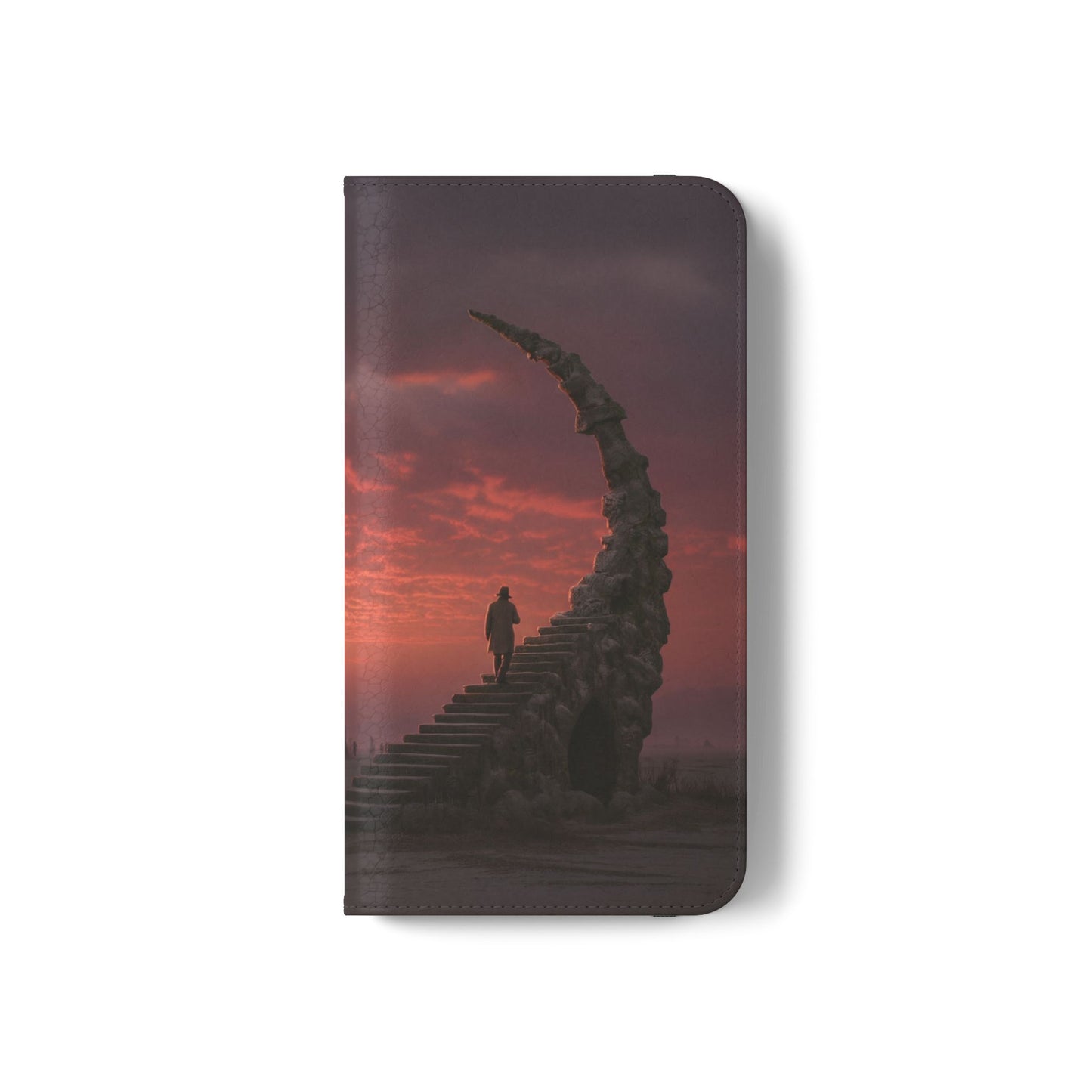 Twilight Sentinel Flip Cases – Moonlit Stairway to the Horizon