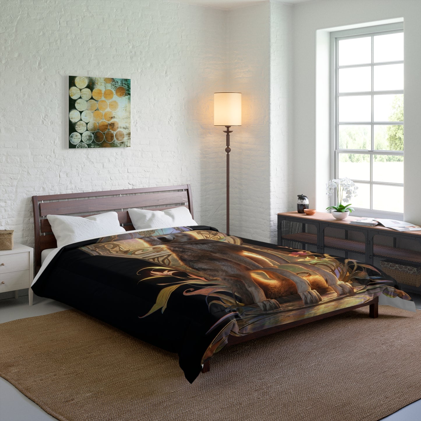 Regal Wolf Comforter – Throne of Illuminated Twilight