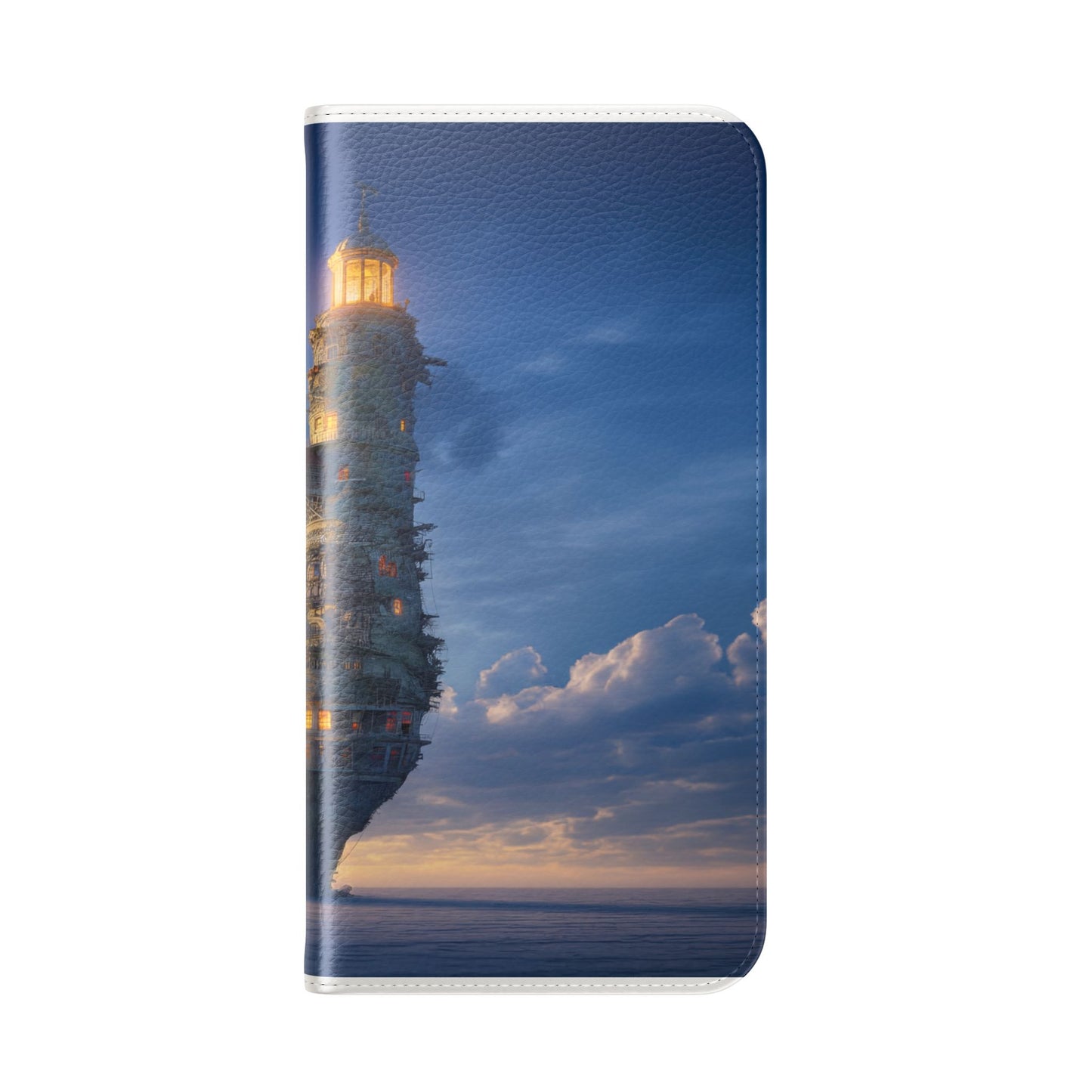 Twilight Sentinel Flip Cases – Lighthouse on a Storm-Tossed Sea