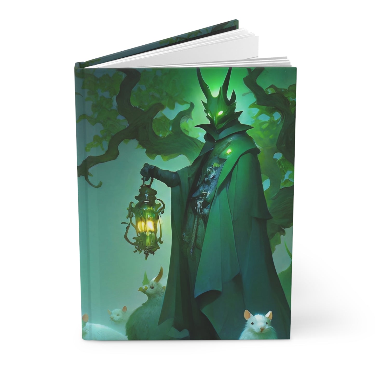 Green Lantern Guardian Journal Matte – Whispering Grove with White Rodents
