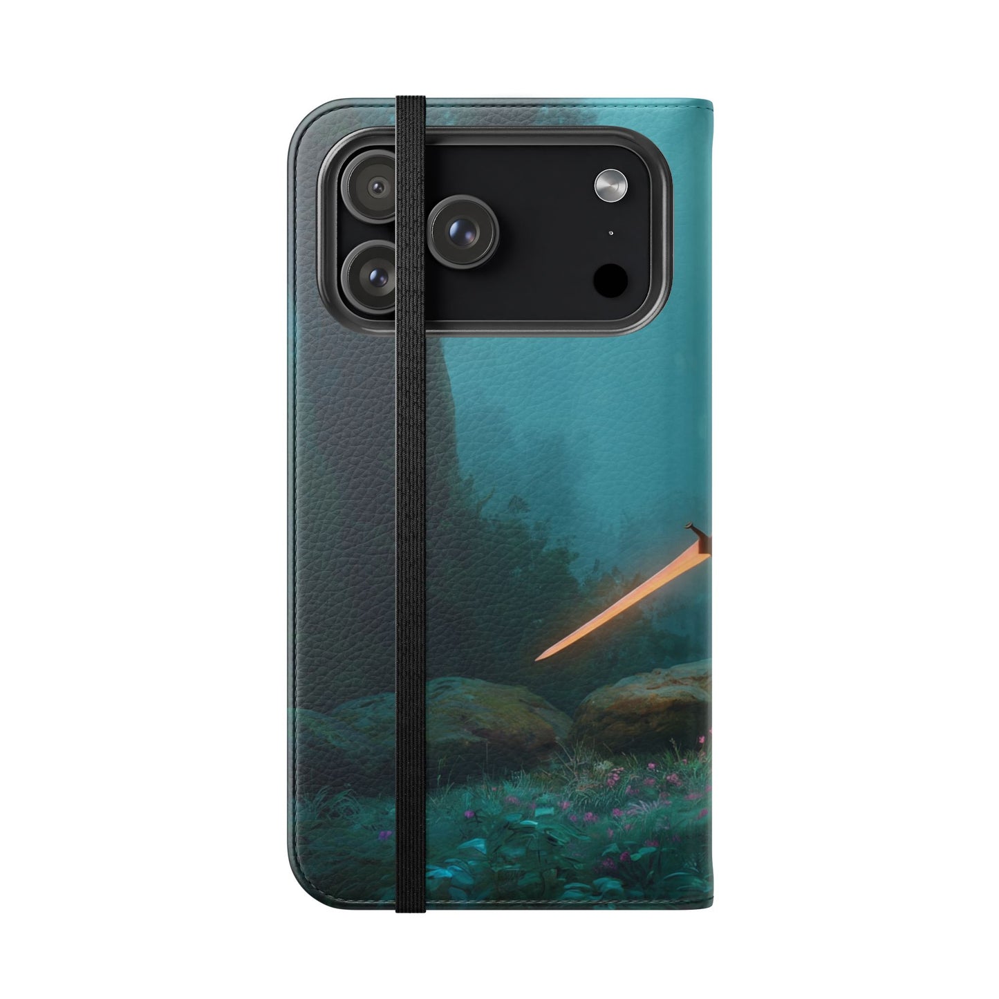 Forest Guardian Flip Cases – Elven Sentinel with Glowing Blade