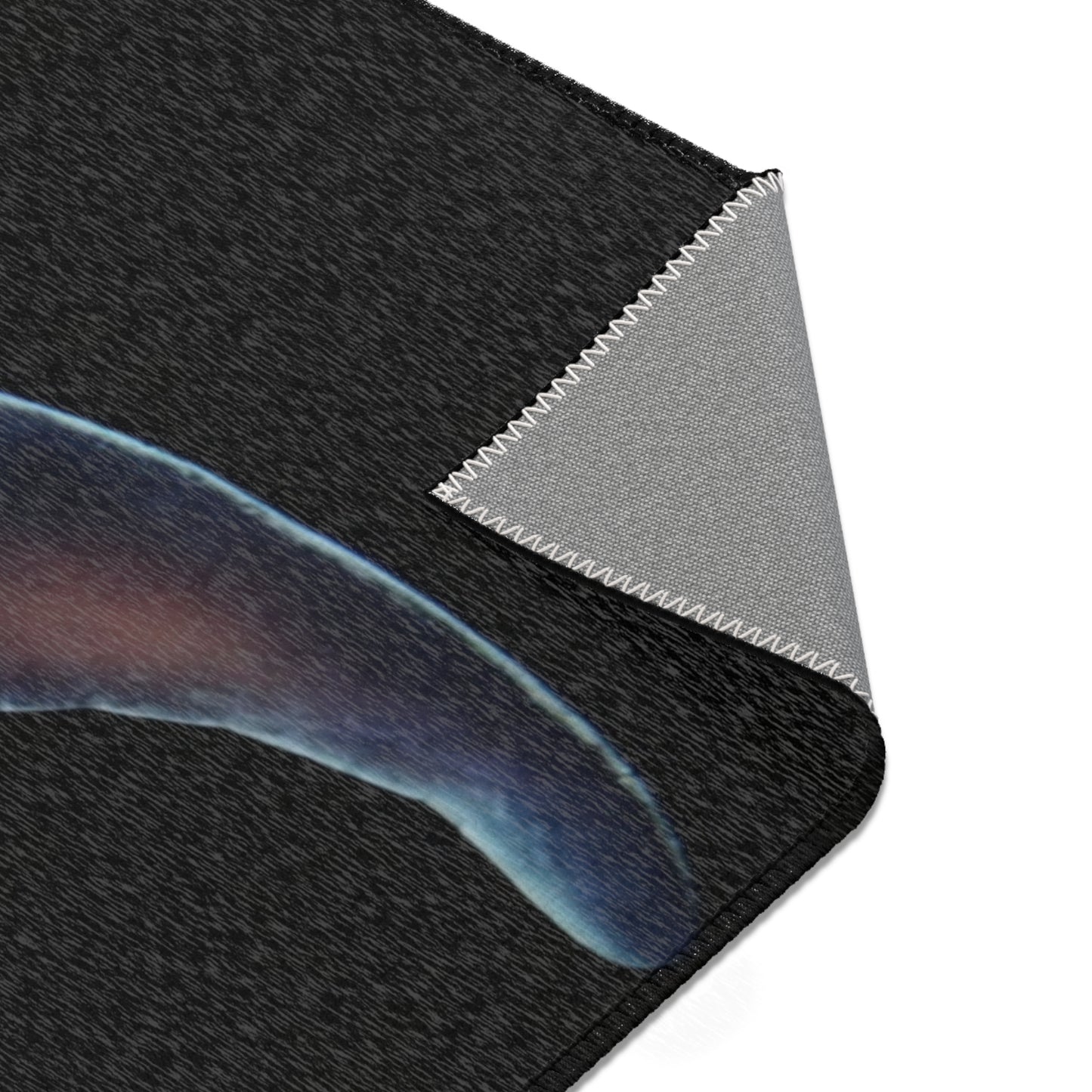 Whalesong Sanctuary Area Rug – Bioluminescent City on a Whale’s Back