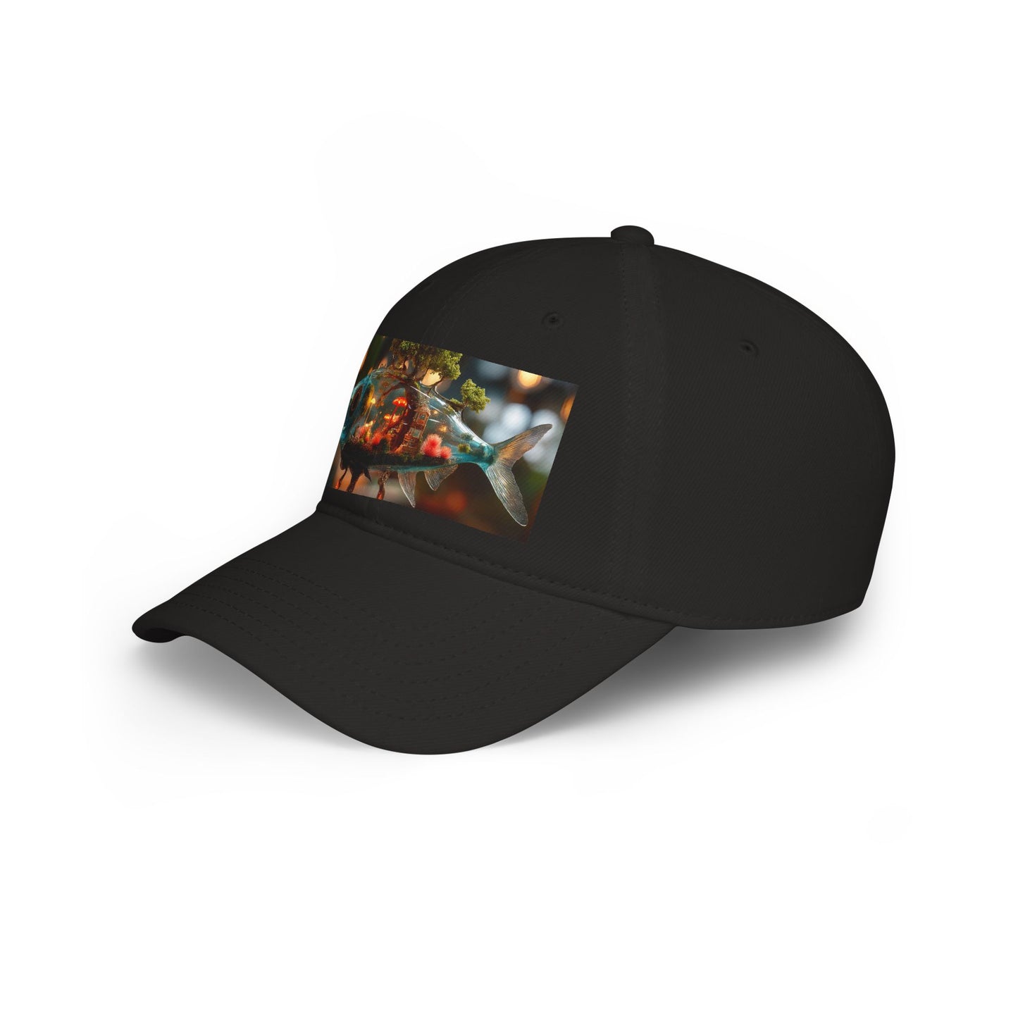 Forest Within Fish Low Profile Baseball Cap – Bioluminescent Underwater Sanctuary