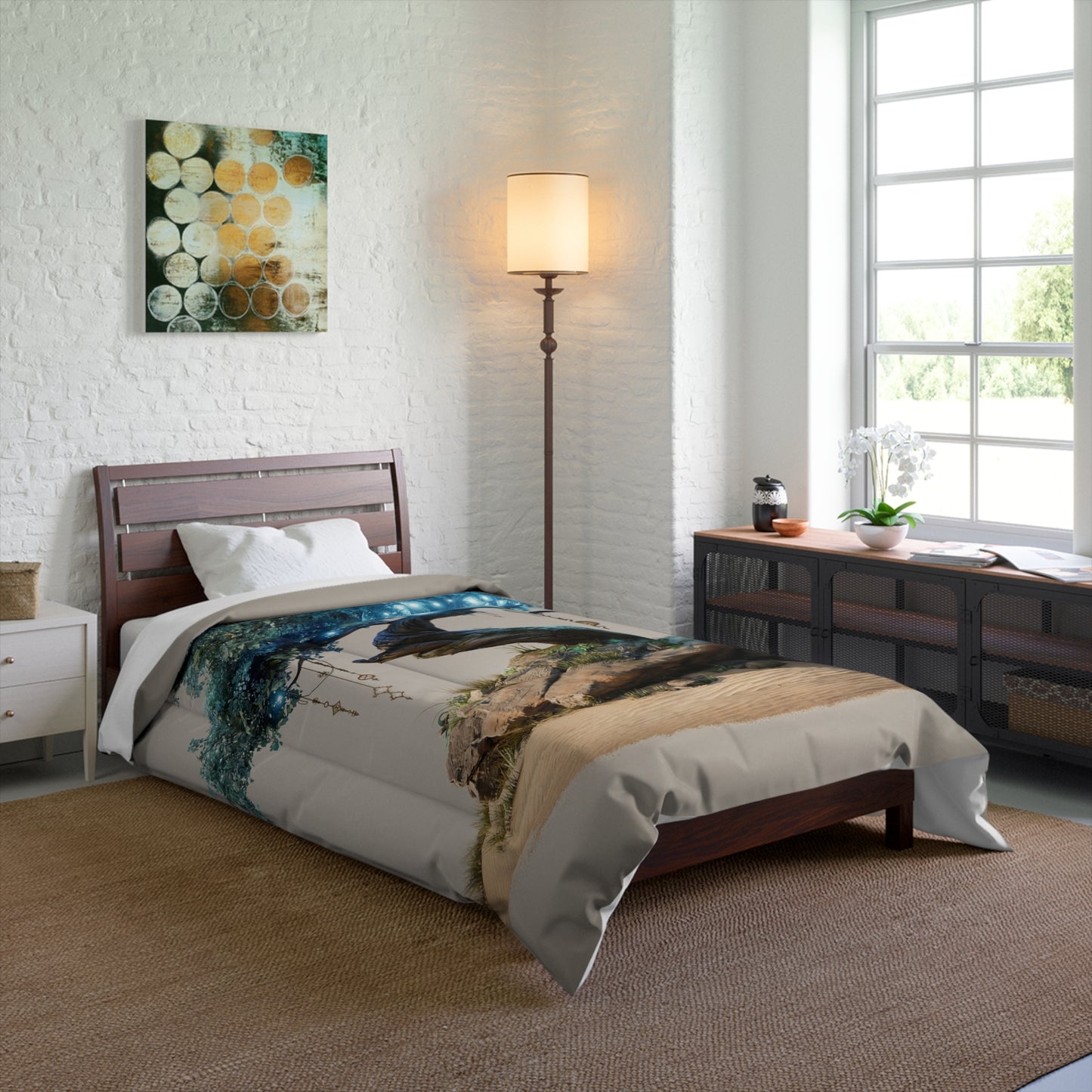 Luminescent Dream Tree Comforter – Azure Grove Sanctuary