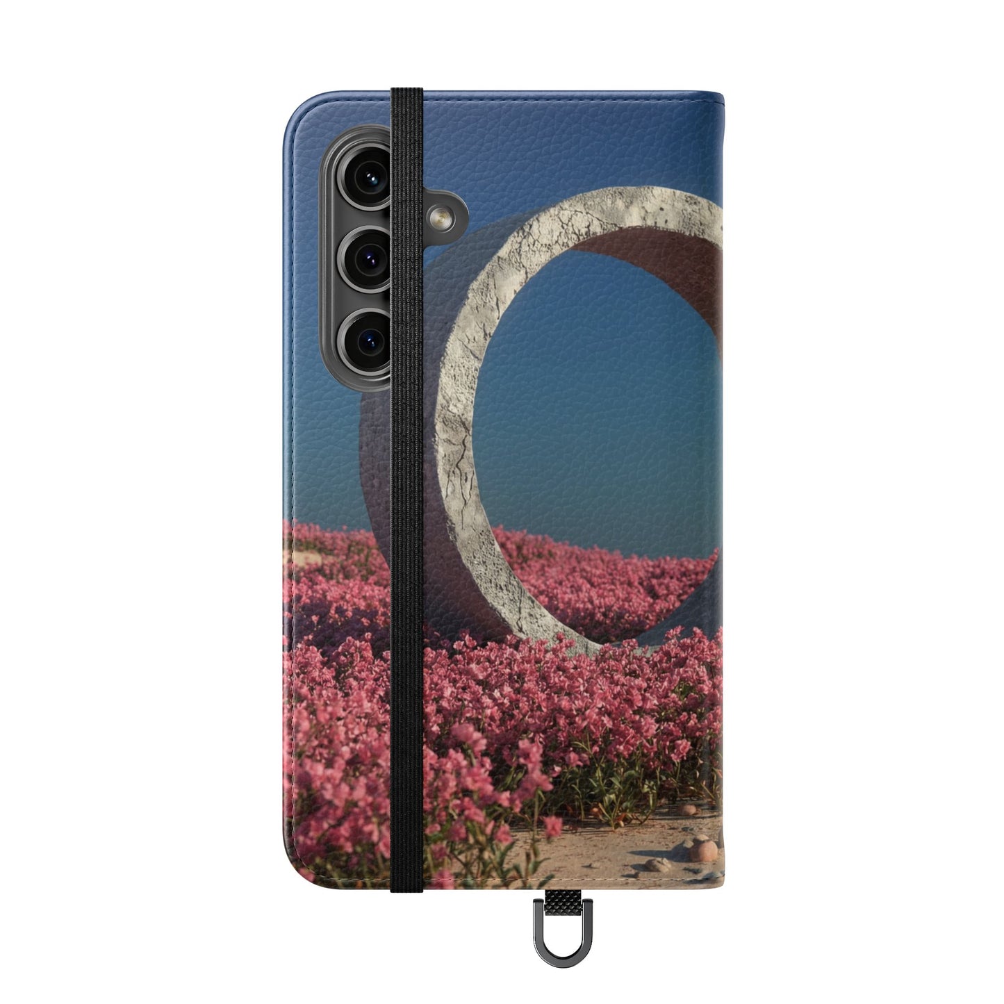 Stone Circle Flip Cases – Pink Flower Field Monument