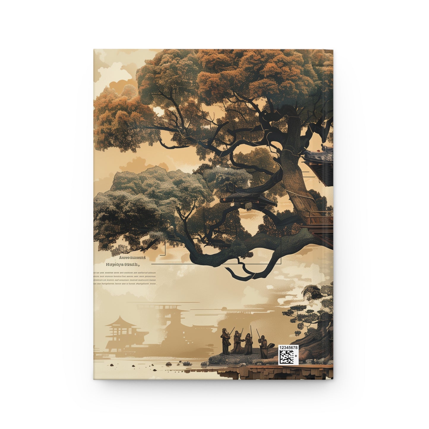 Treehouse Temple Hardcover Journal Matte – Whispering Canopy Sanctuary