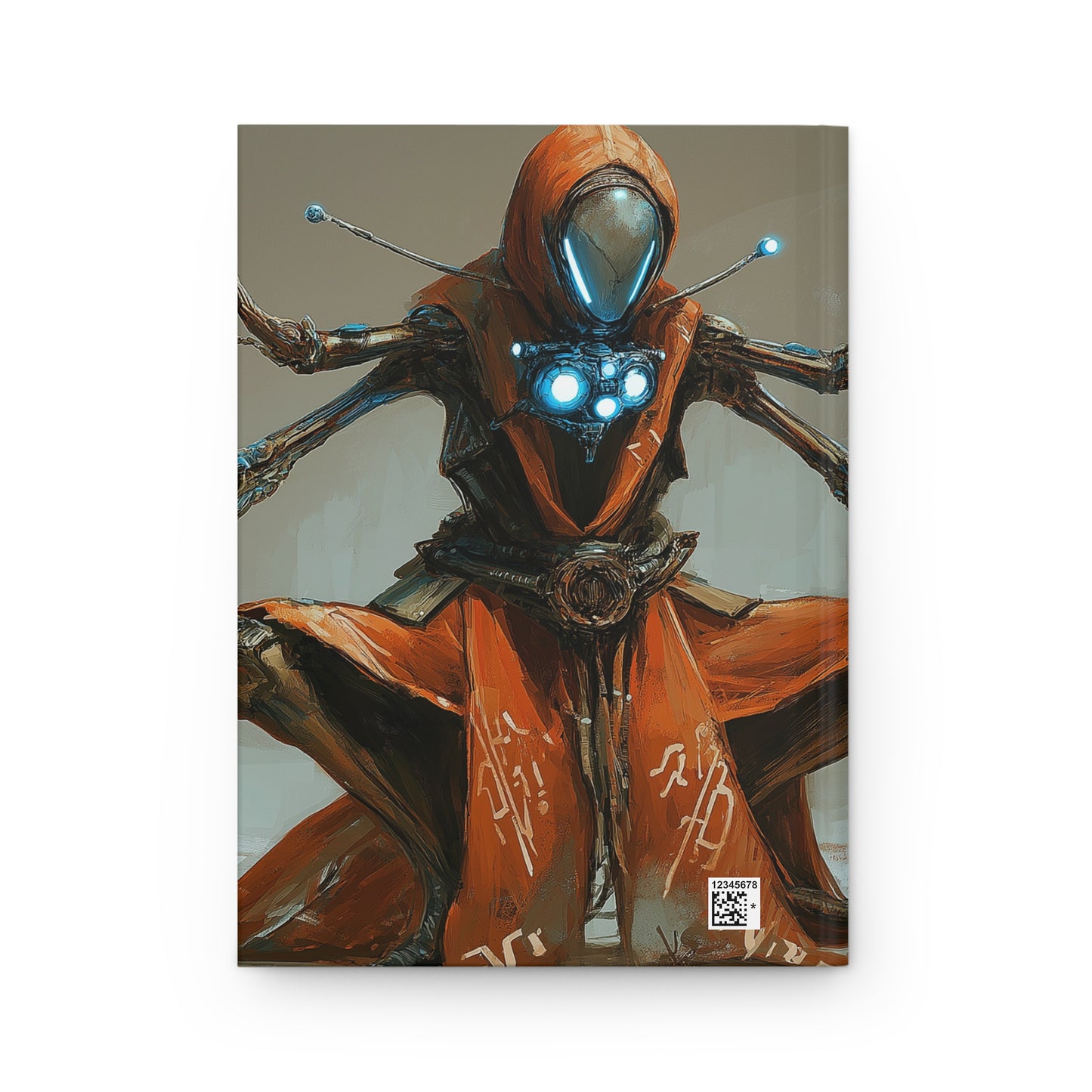 Cyber Monk Meditation Journal – Neon Circuit Enlightenment
