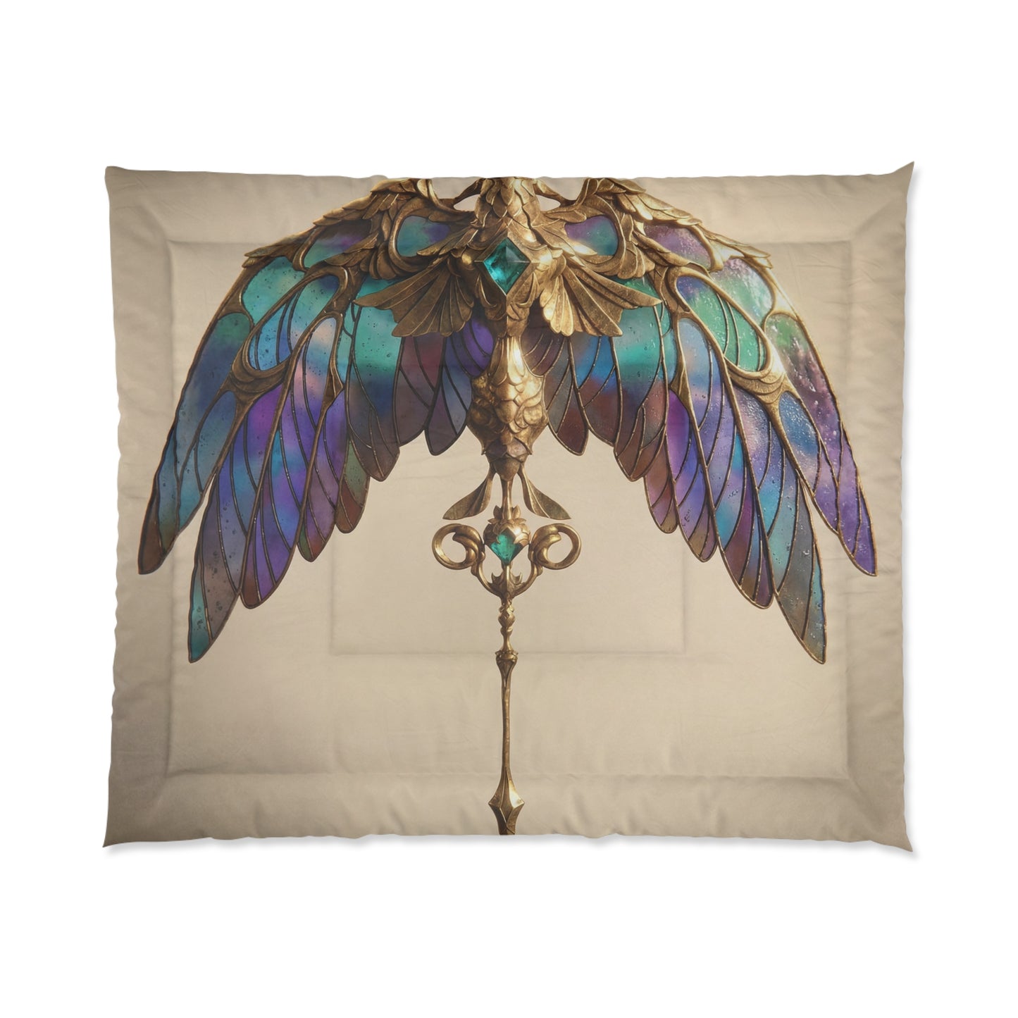 Celestial Phoenix Key Comforter – Wings of Twilight Dreamscape