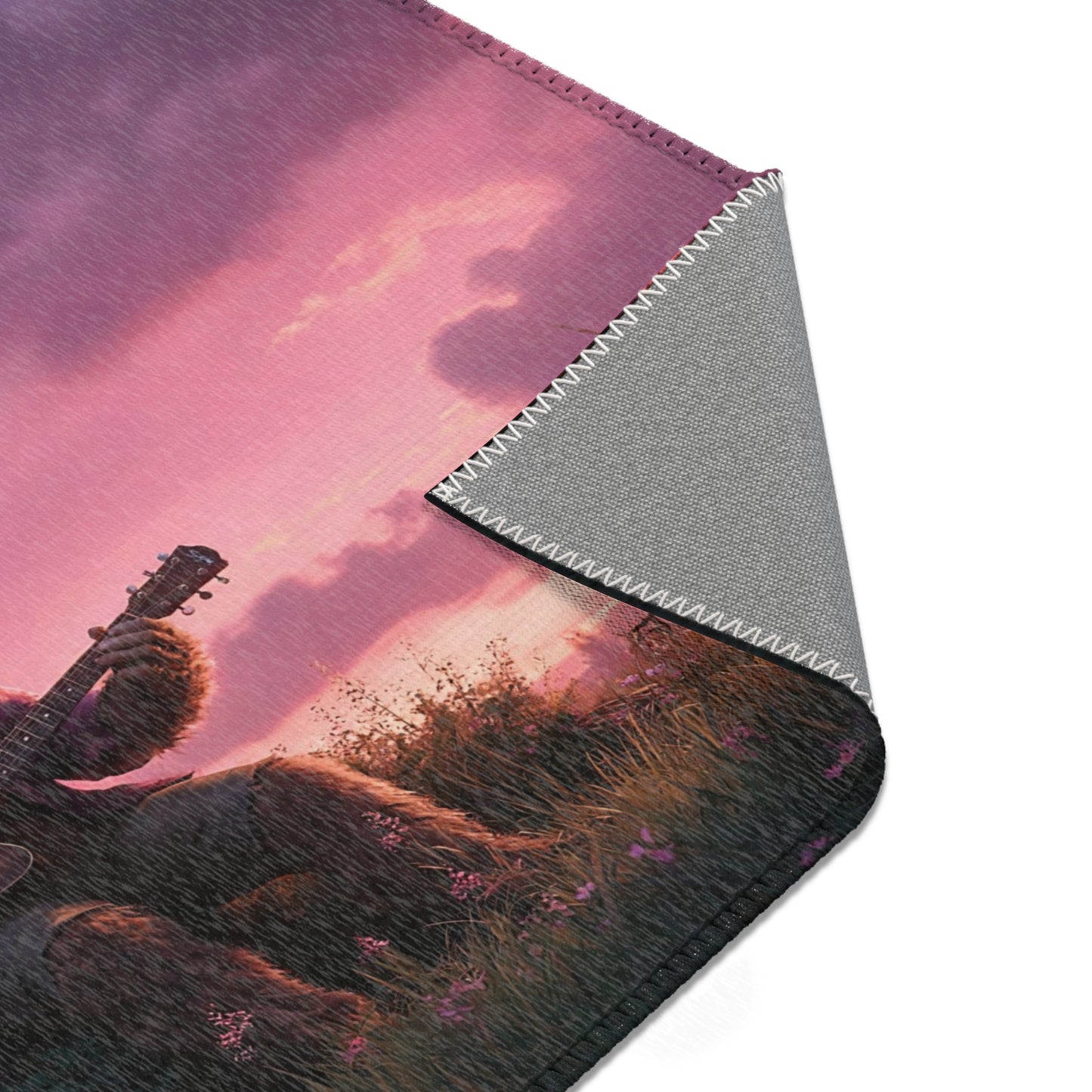 Folklore Giant Guitarist Rug – Twilight Cemetery Serenade