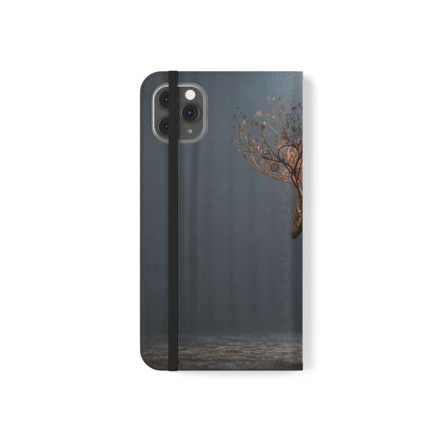 Mechanical Deer Flip Cases – Gears and Twilight Forest Guardian