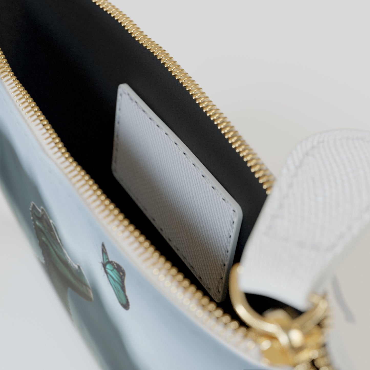 Tiny Crocodile & Butterfly Mini Clutch Bag – Whispering Meadow Encounter