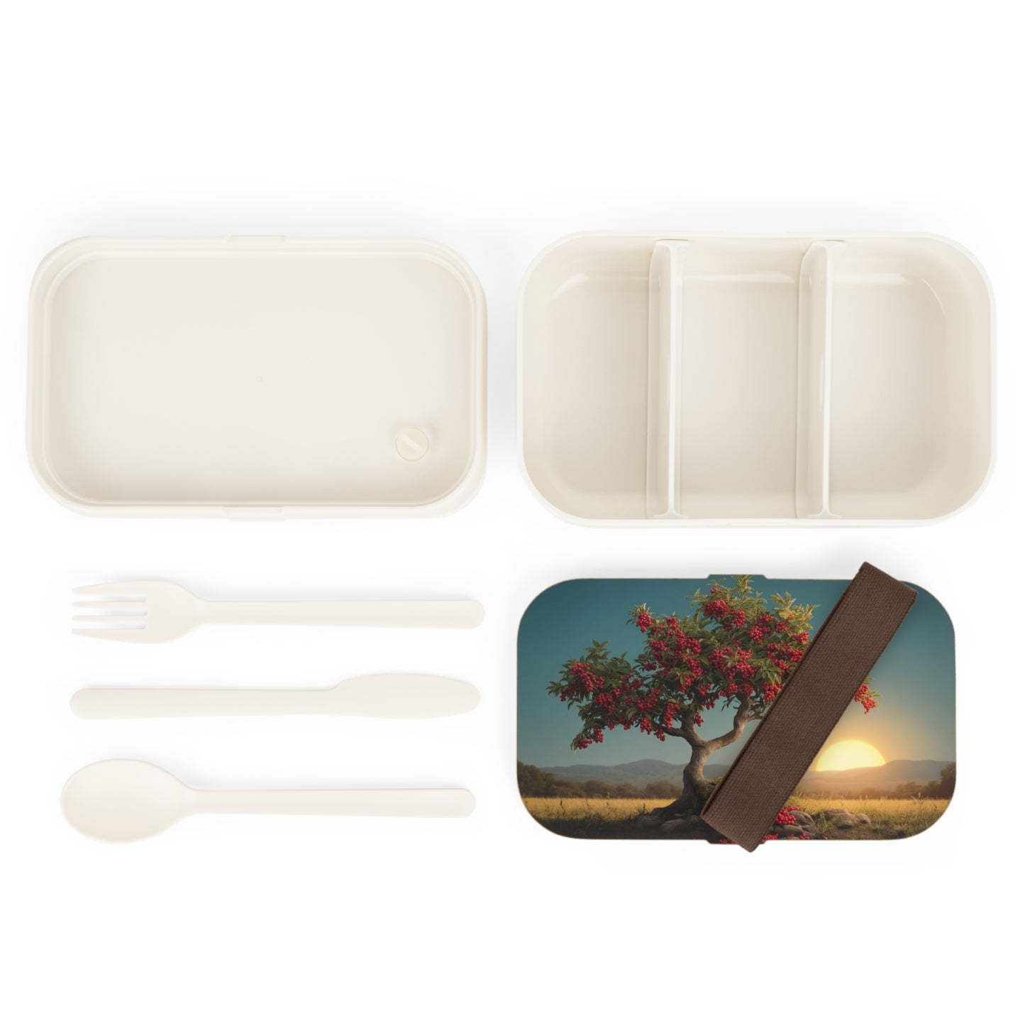 Crimson Berry Tree Bento Lunch Box – Sunset Harvest in Your Hands