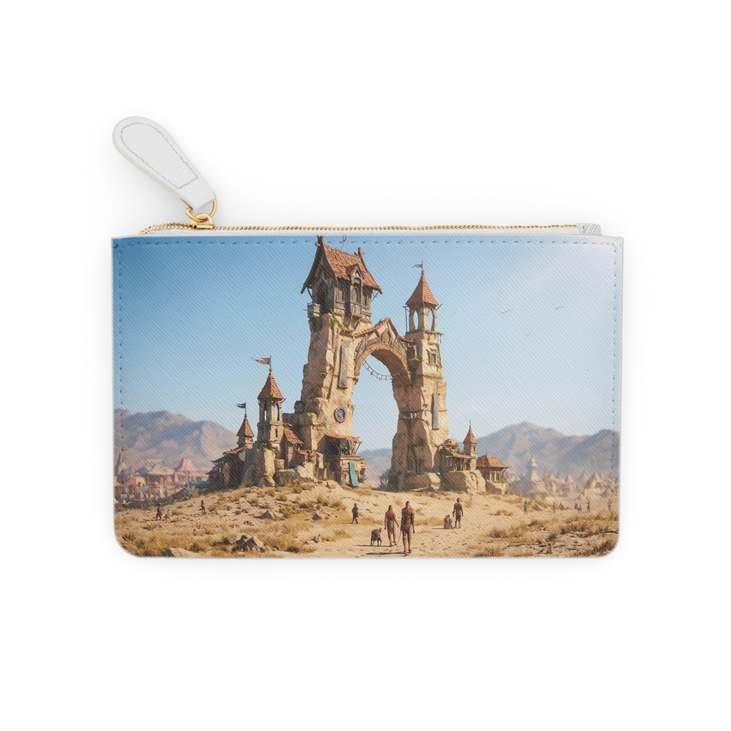Desert Citadel Mini Clutch Bag – Sunlit Ruins of a Forgotten Kingdom