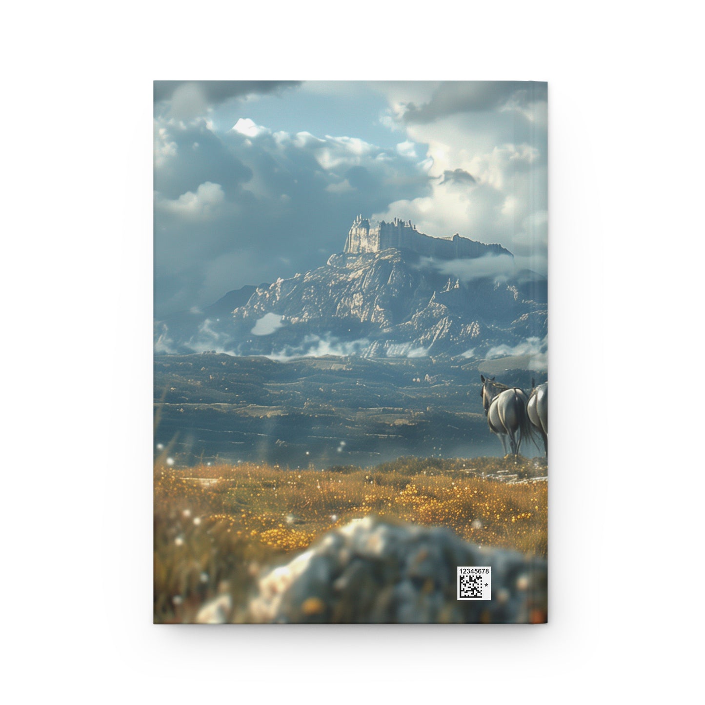 Mountain Cart Journal Matte – Golden Wildflower Road to the Sky Citadel
