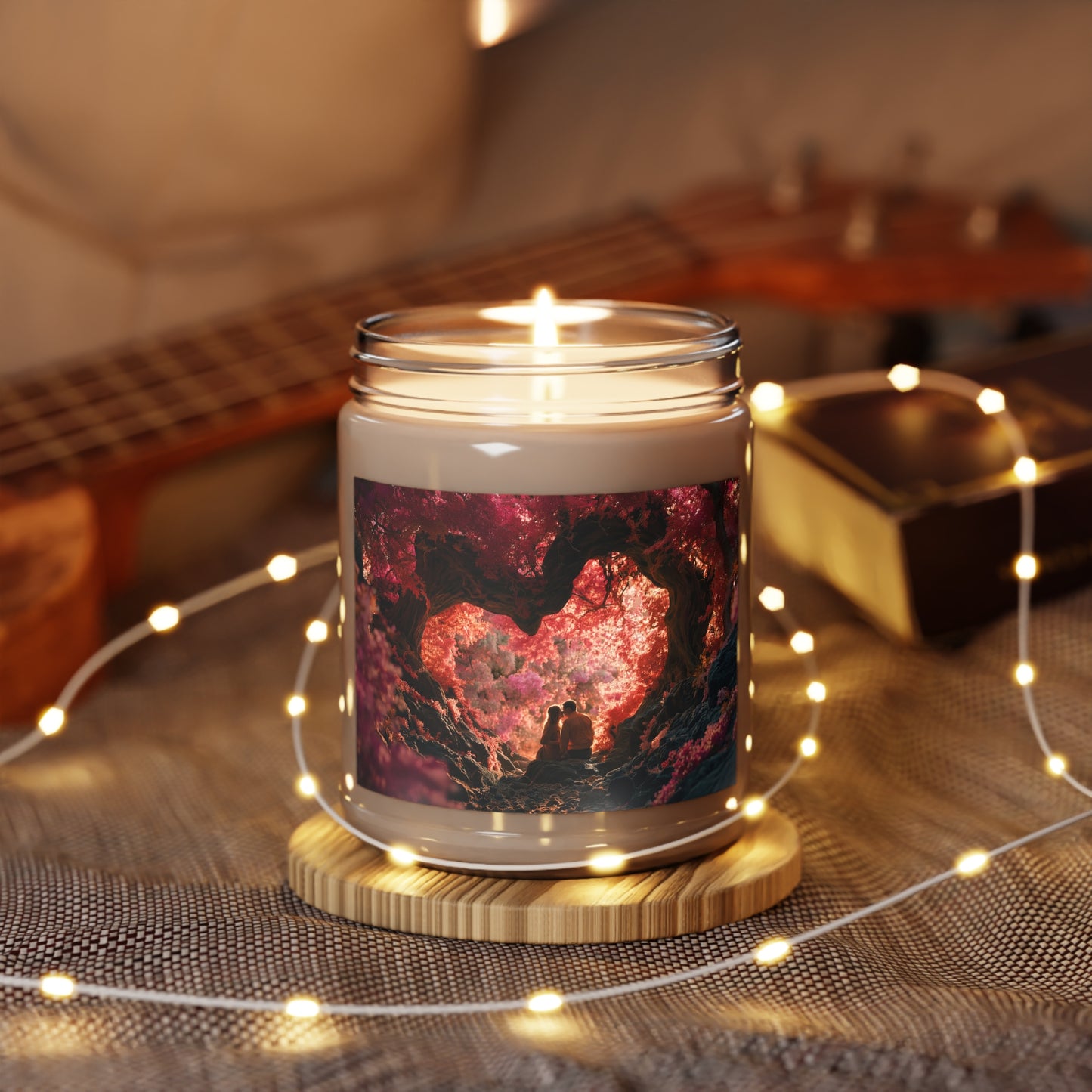Crimson Canopy Love Candle – Whispers of Autumn Twilight