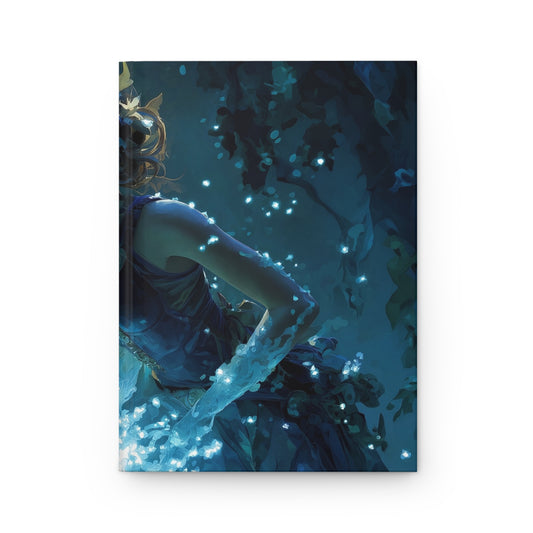 Moonlit Forest Spirit Hardcover Journal Matte – Glow of the Veiled Guardian