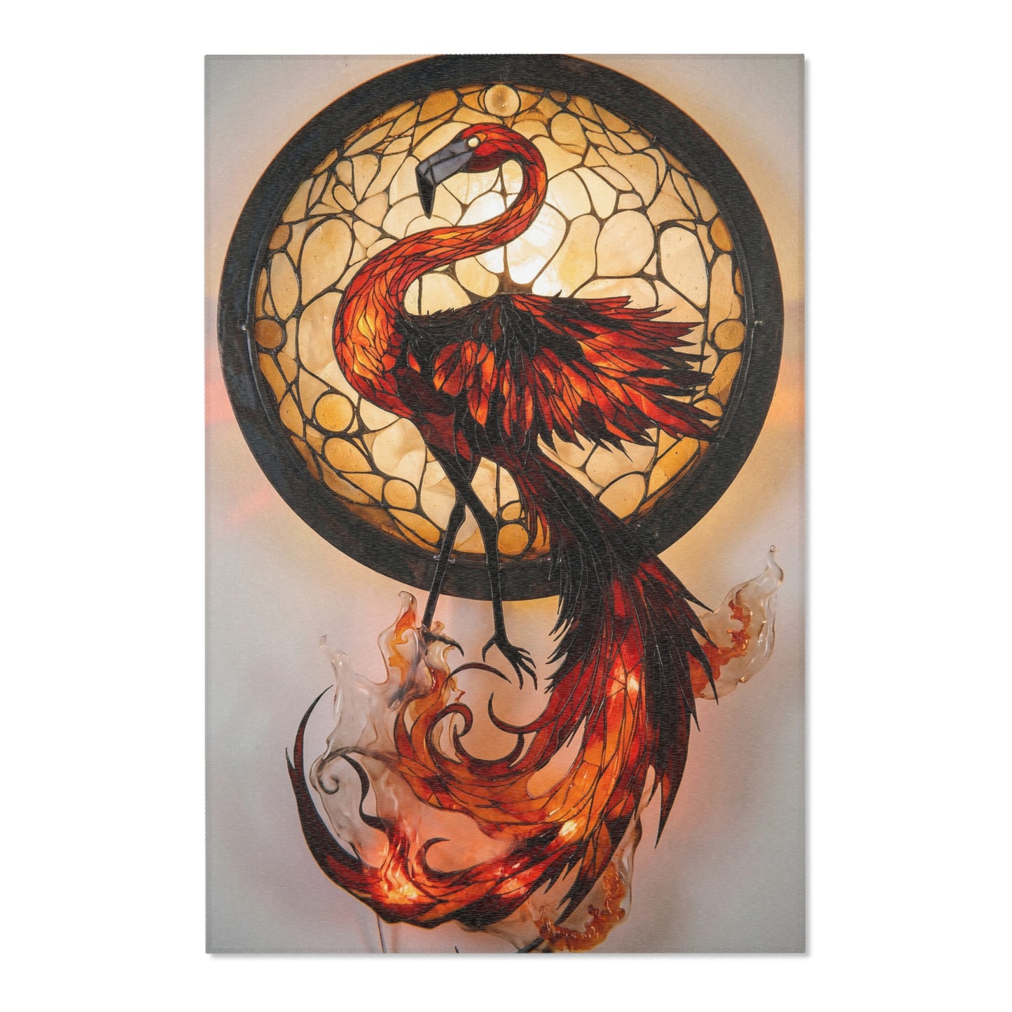 Phoenix Rising Area Rug – Amber Flame Dreamscape