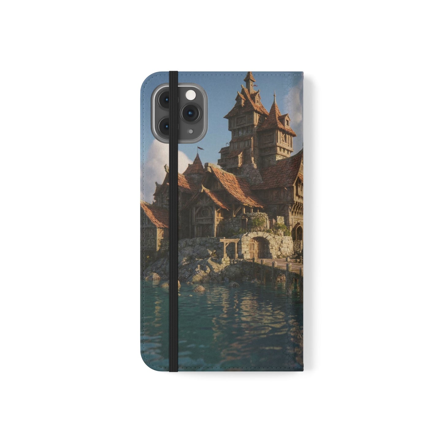 Cobblestone Harbor Flip Cases – Timber Town Seaside Walkway