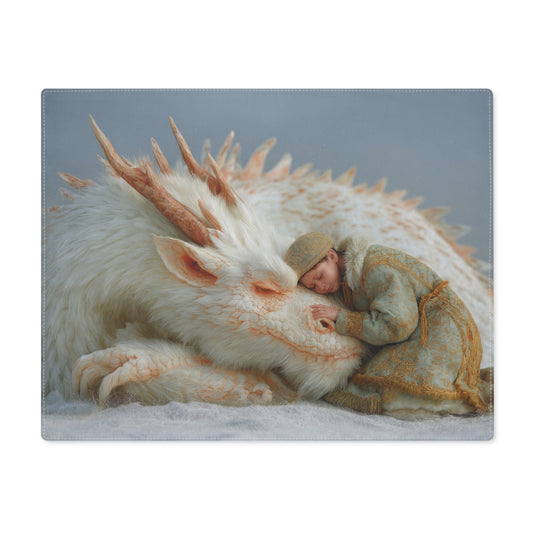 Snowbound Dragon Companion Placemat – Gentle Winter Dream for Your Table