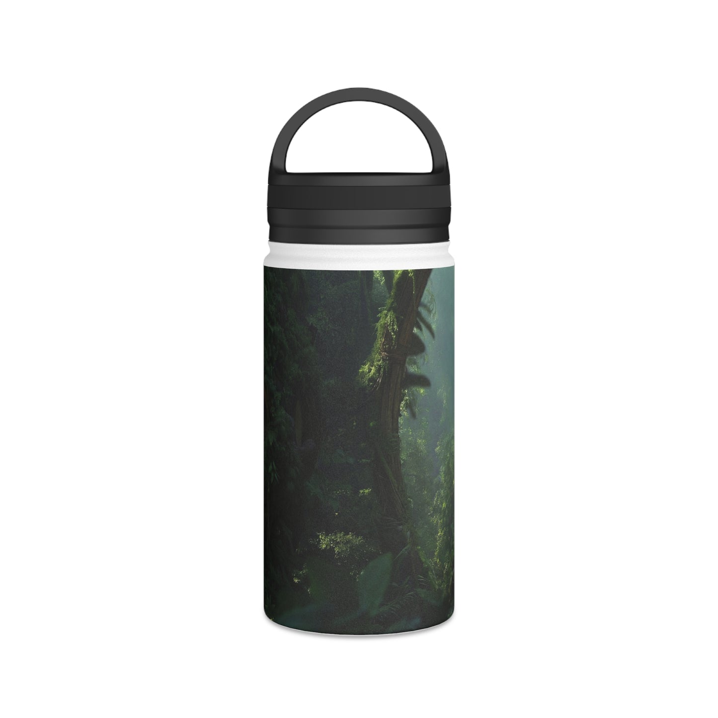 Guardian Forest Eye Water Bottle – Moss-Covered Watcher of the Verdant Path