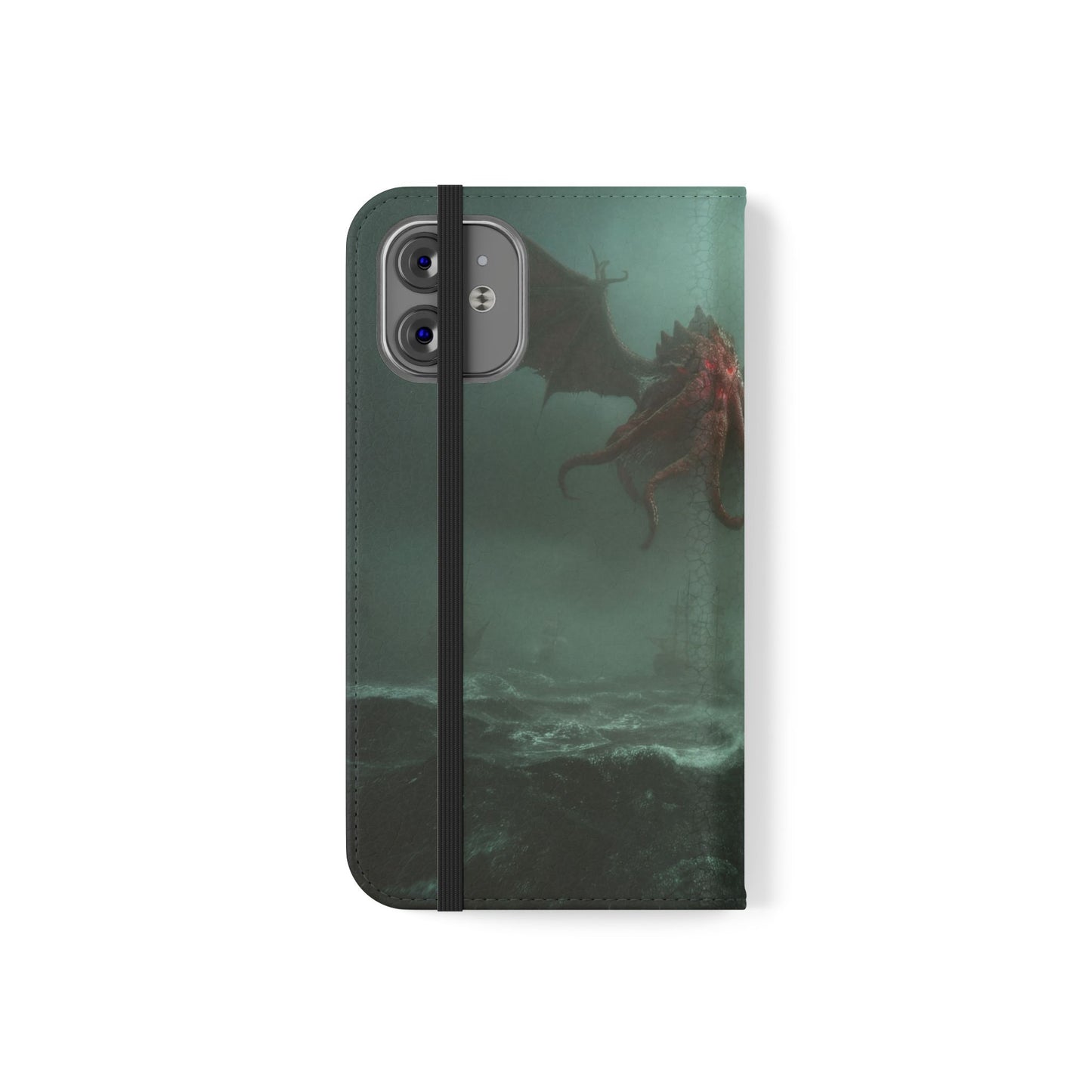 Leviathan Dragon Flip Cases – Crimson Sentinel at Sea