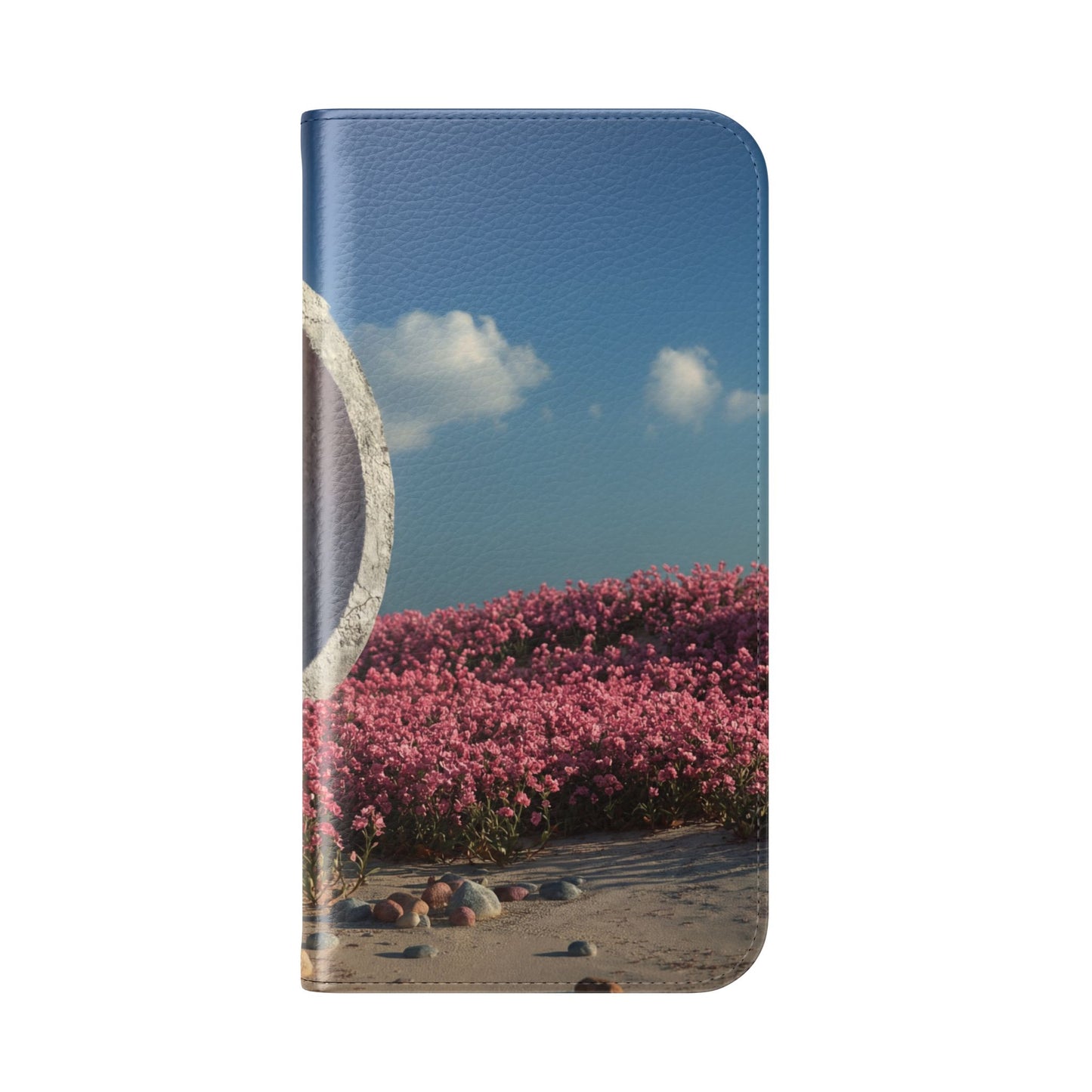 Stone Circle Flip Cases – Pink Flower Field Monument
