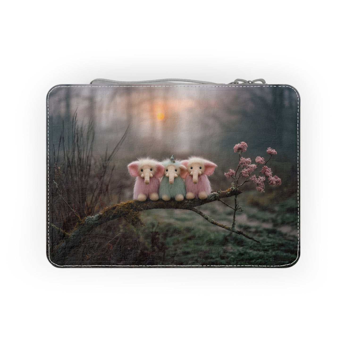 Three Furry Elephants Paper Lunch Bag – Mossy Branch Guardians