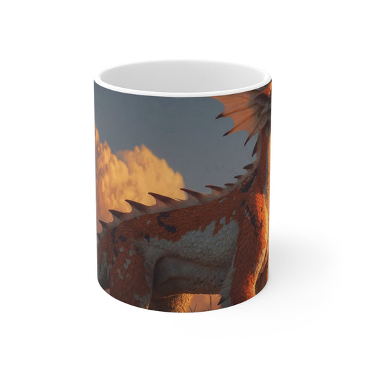 Sunset Dragon Ceramic Mugs (11oz\15oz\20oz) – Warm Glow Guardian