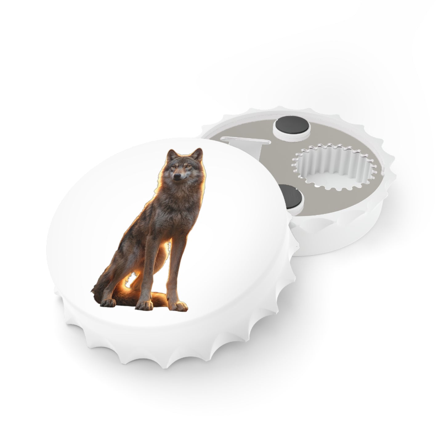 Golden Hour Wolf Bottle Opener – Sunset Silhouette Kitchen Tool