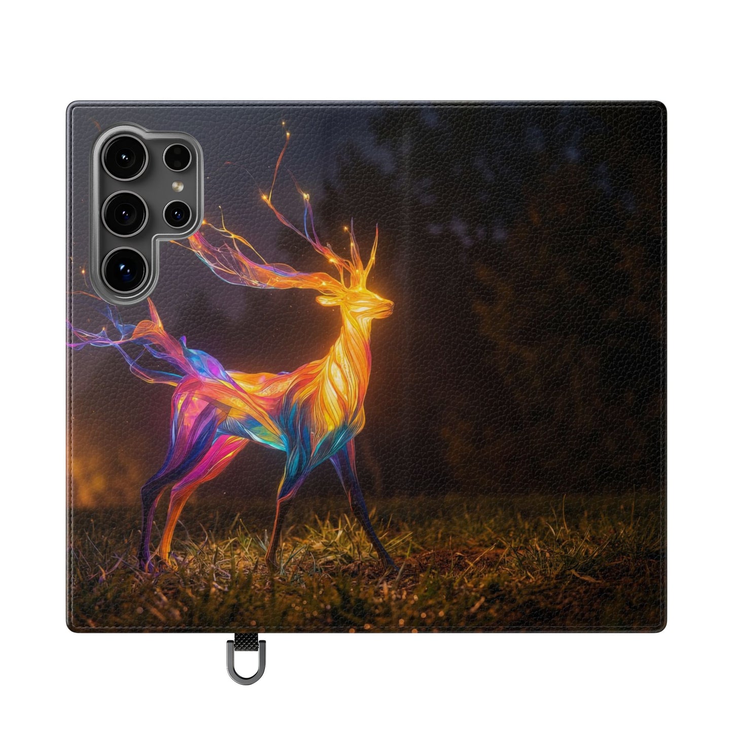 Ethereal Deer Flip Cases – Luminous Spirit Portrait