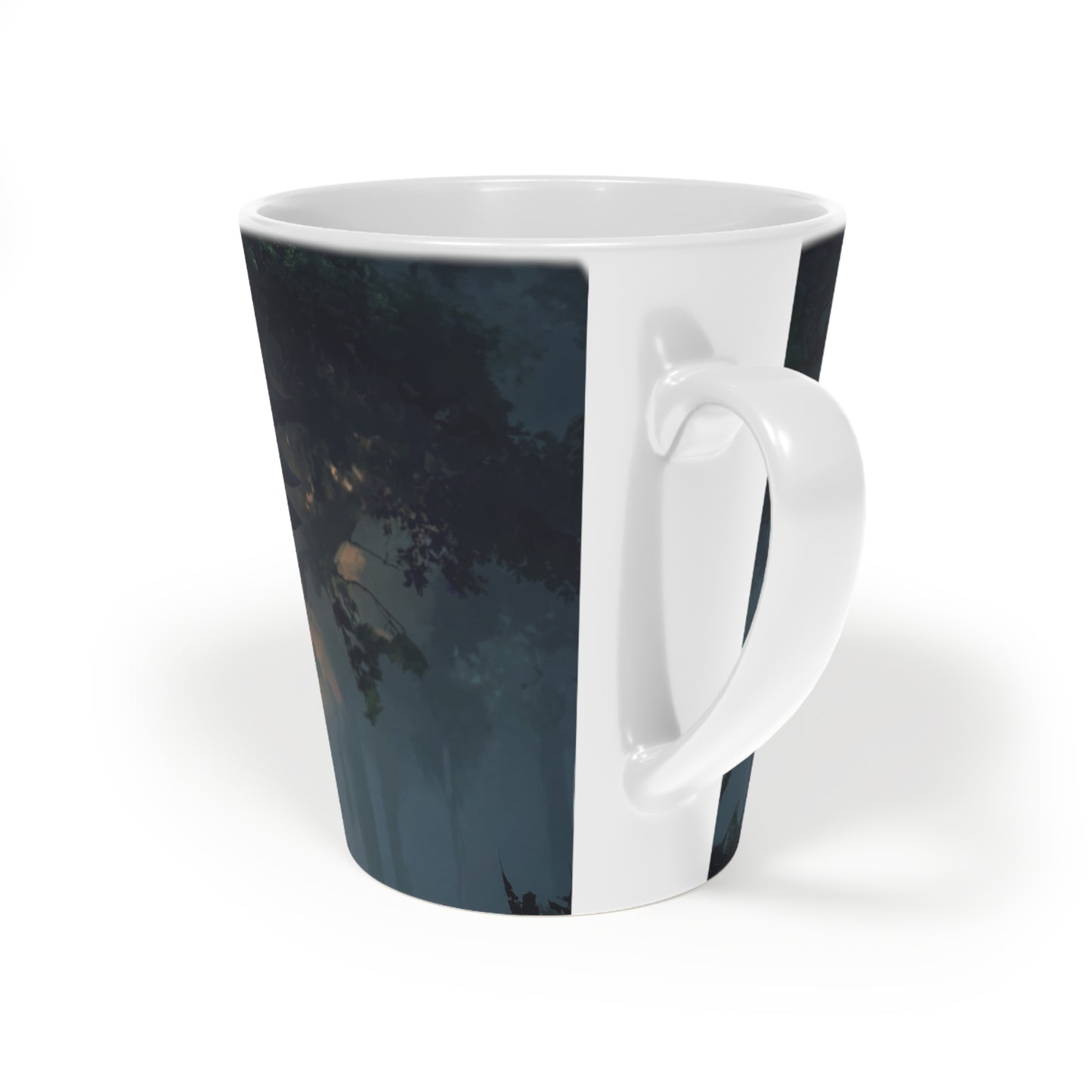 Ancient Forest Dragon Latte Mug, 12oz – Whispers of the Verdant Sentinel