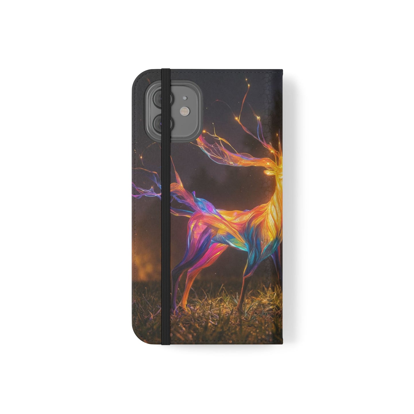 Ethereal Deer Flip Cases – Luminous Spirit Portrait