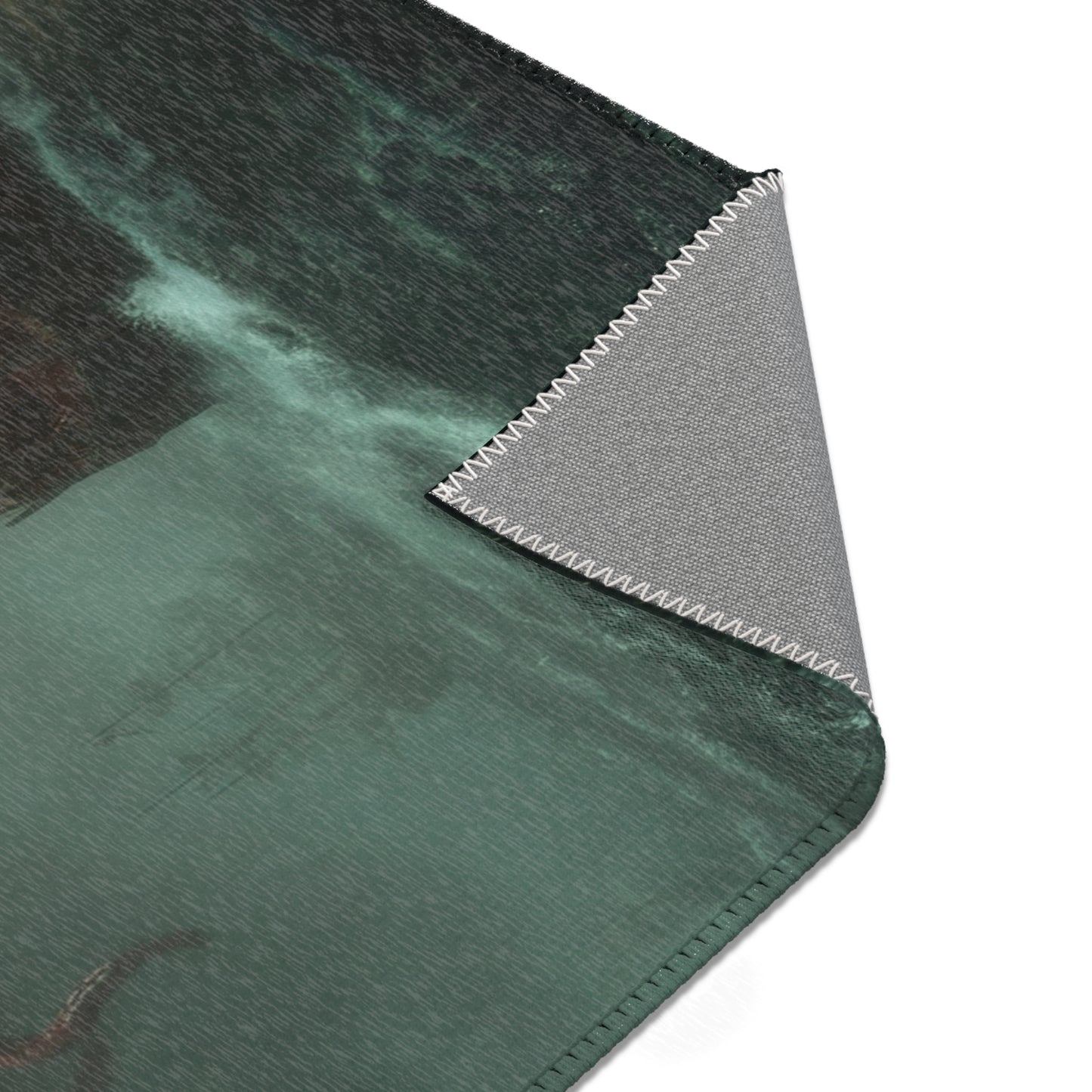 Leviathan’s Wrath Area Rug – Storm-Tossed Galleon Under Crimson Skies