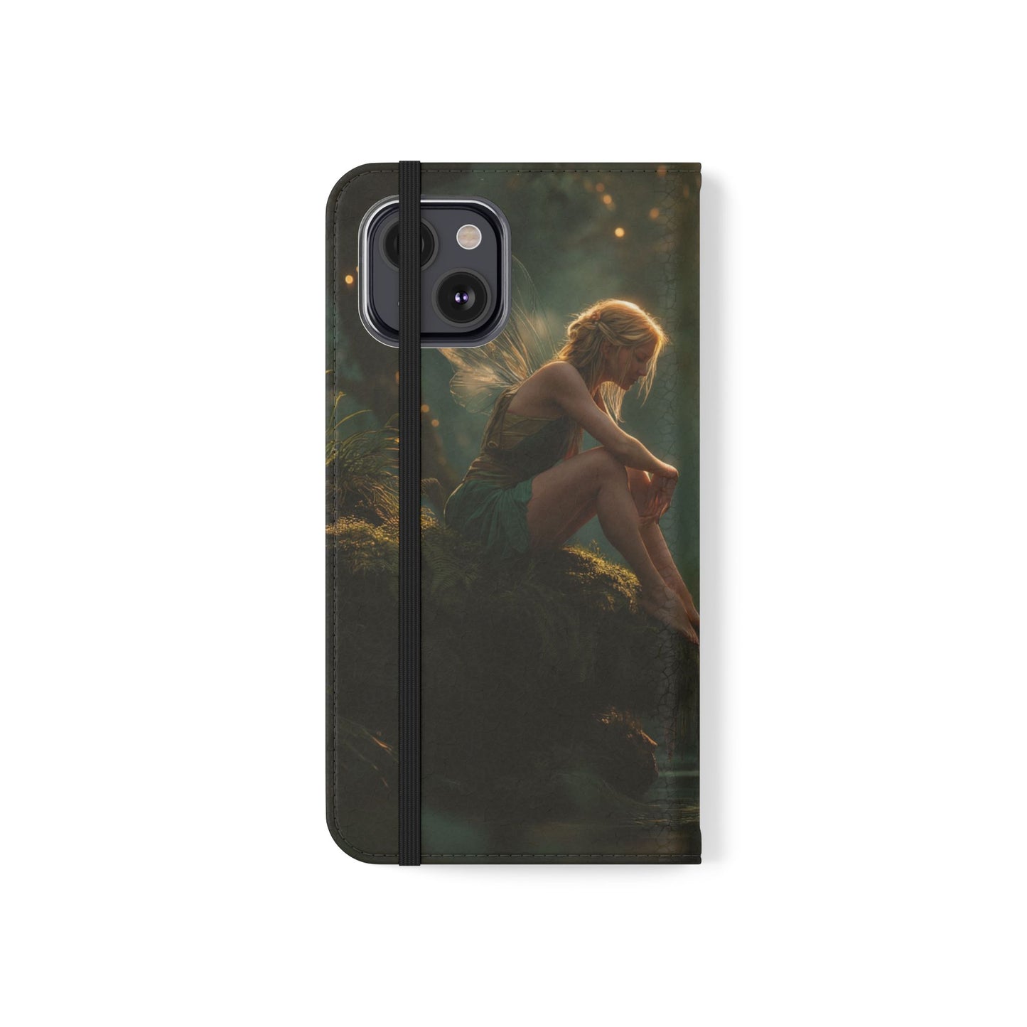 Mossy Bank Fairy Flip Cases – Golden Hour Sentinel Portrait
