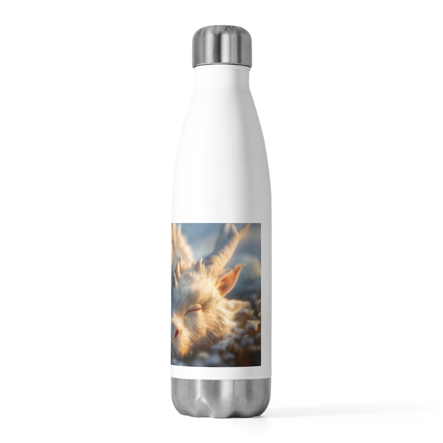 Snowbound Sentinel 20oz Insulated Bottle – Golden Hour Dragon’s Rest