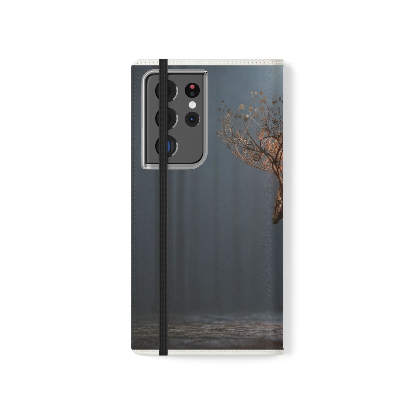 Mechanical Deer Flip Cases – Gears and Twilight Forest Guardian