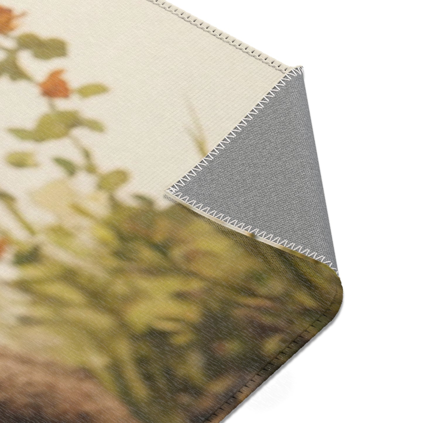 Boy with Stag Companion Area Rug – Sunlit Ridge Guardian