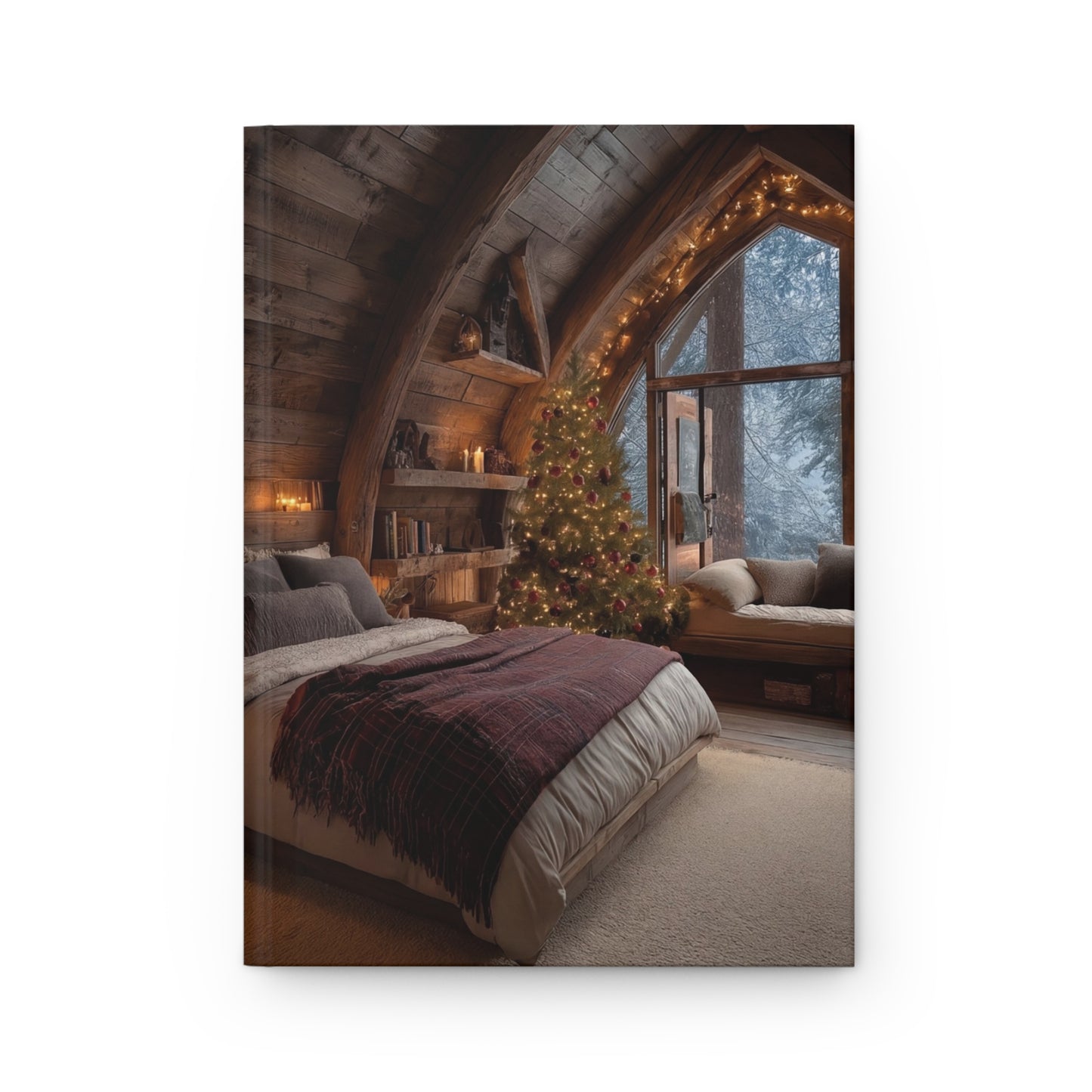 Winter Cabin Hearth Journal Matte – Cozy Snowbound Sanctuary