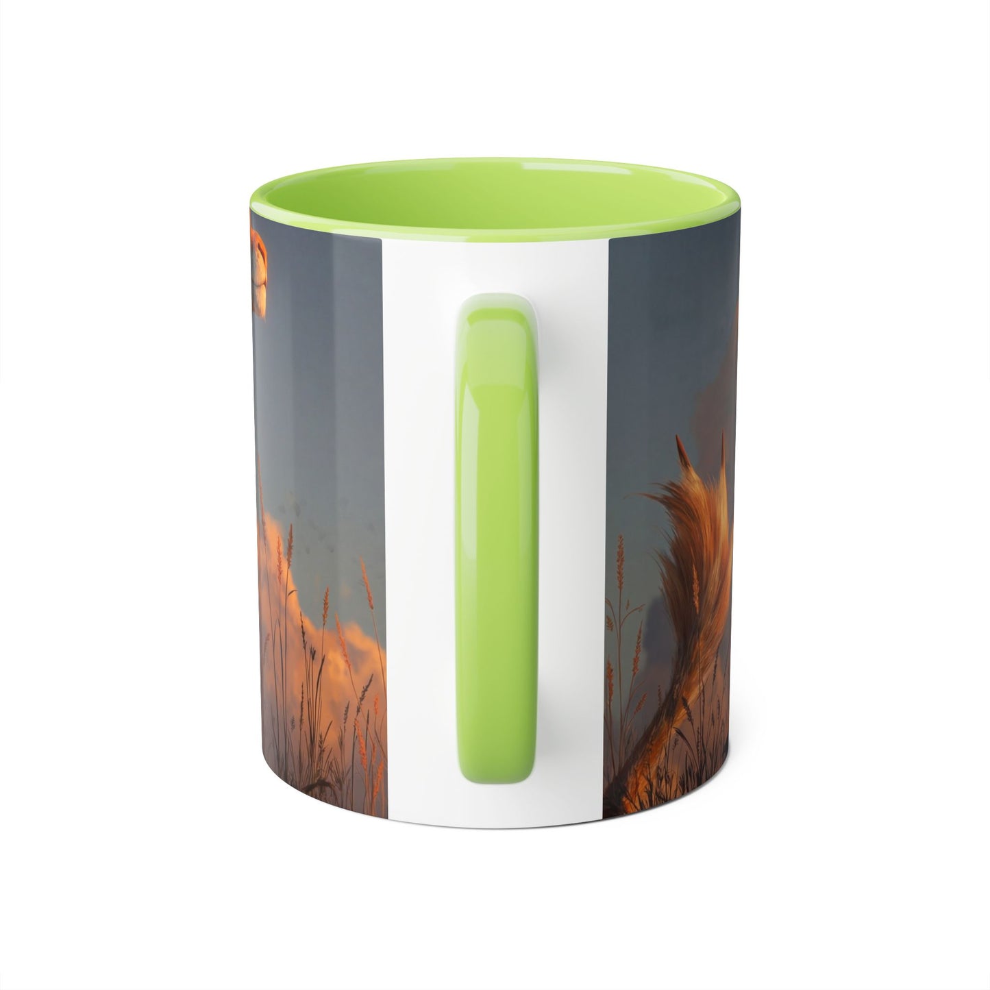 Golden Horizon Dragon Accent Mugs, 11oz – Sunset Skywatcher Companion