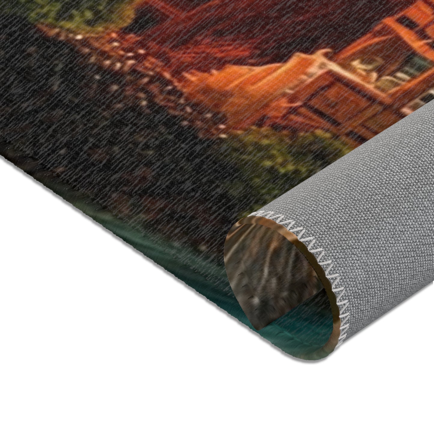 Forest Within Fish Area Rugs – Bioluminescent Underwater Sanctuary
