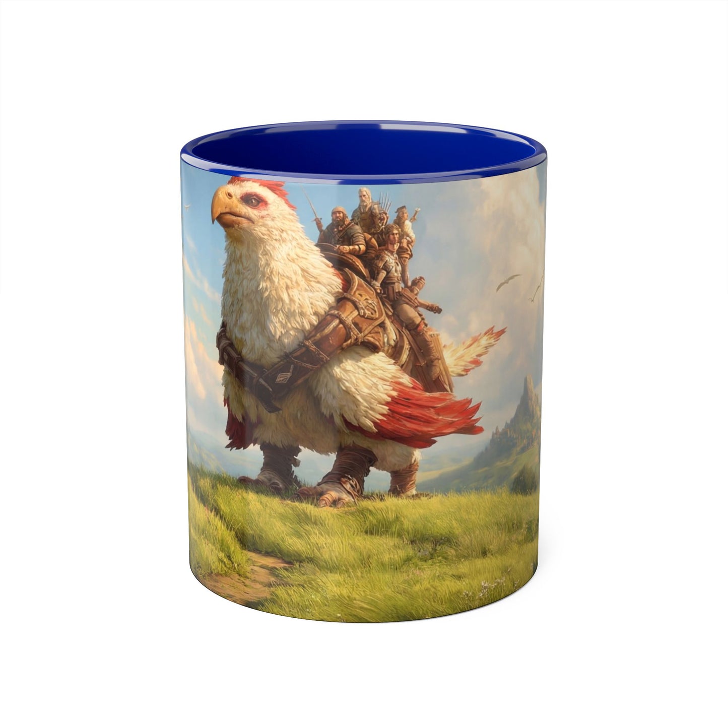 Titan Hawk Accent Mugs, 11oz – Mythic Riders on Sunlit Peak