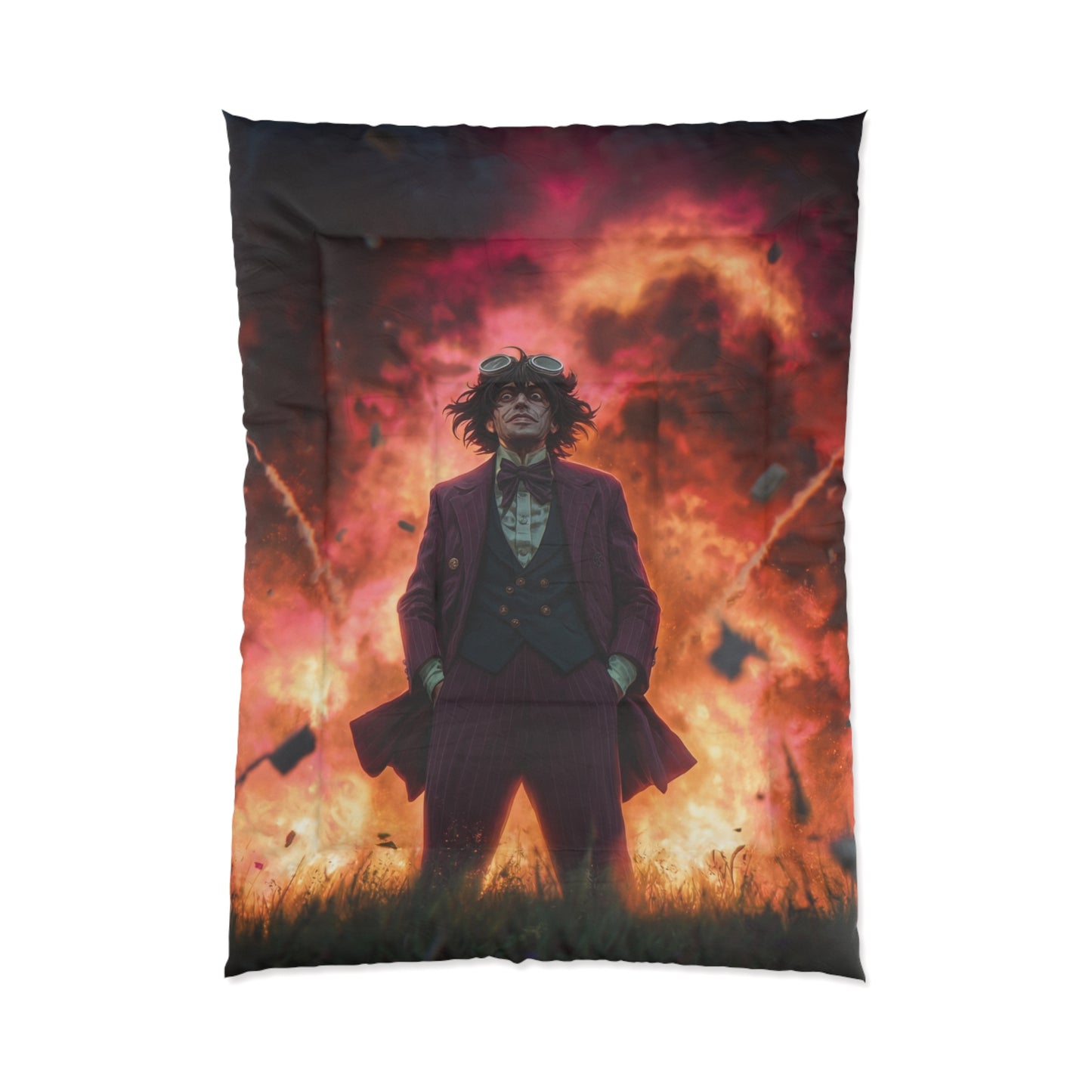 Crimson Sky Conductor Comforter – Explosive Symphony in Velvet