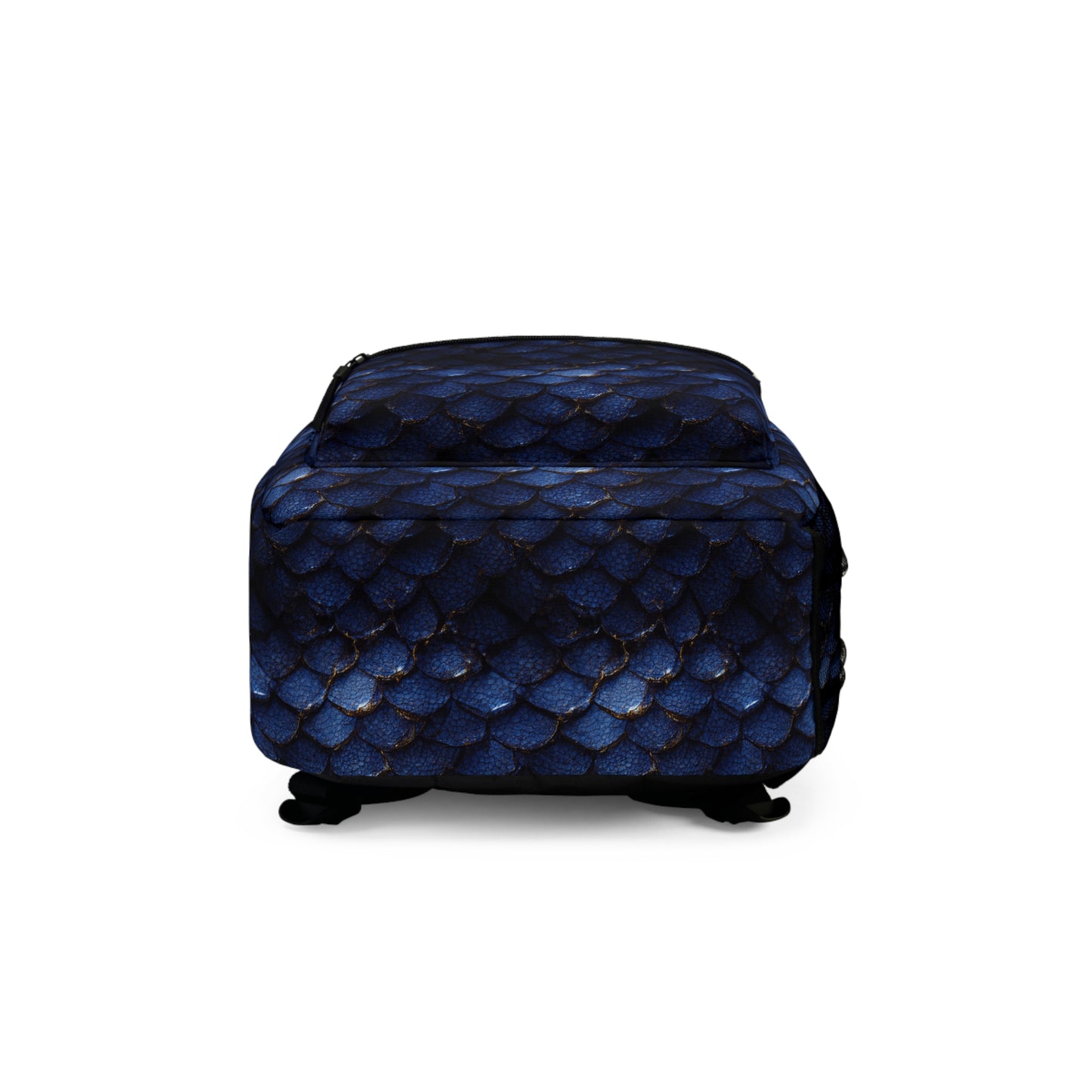 tiling pattern of sapphire dragon scales highly detailed, octane render, 8k - Backpack