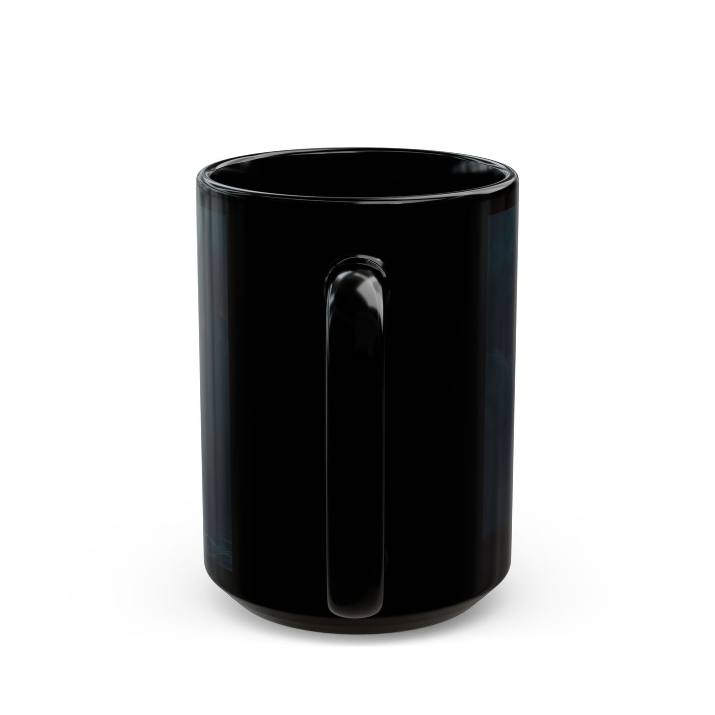 Starlit Galleon Black Mug – Midnight Voyage Through Celestial Skies