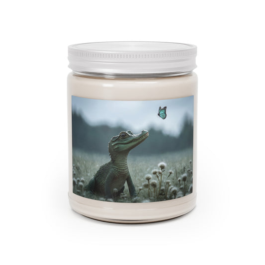 Curious Caiman Scented Soy Candles with White Lid, 9oz – Whisper of the Wetlands