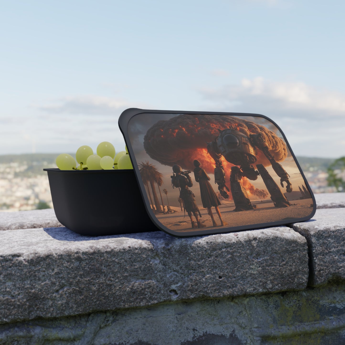 Titan’s Dawn PLA Bento Box with Band and Utensils – Deserted Warzone Witness