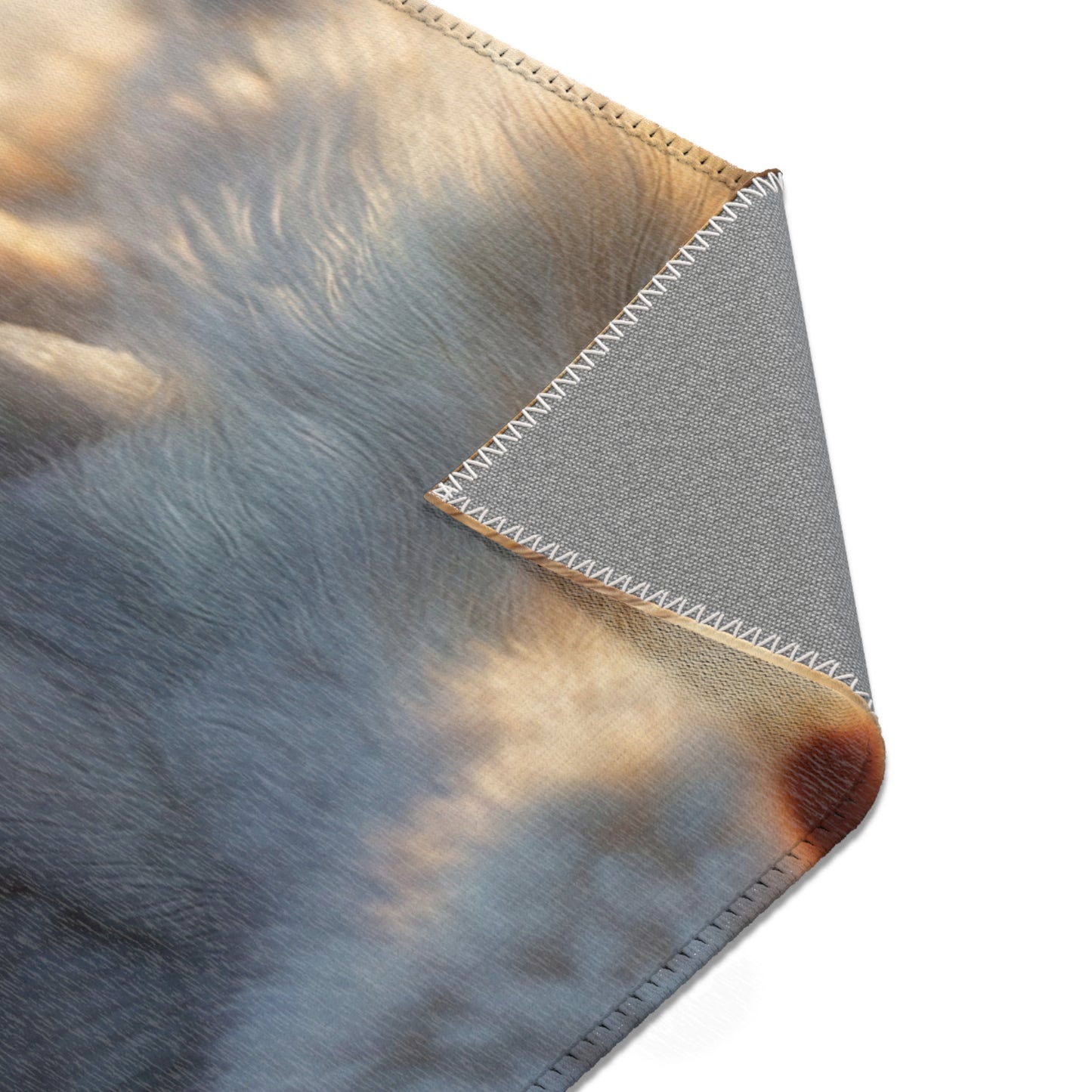 Snowbound Sentinel Area Rug – Whispering Frost and Warmth