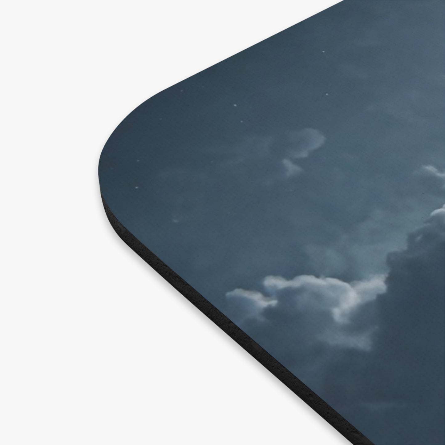 Lunar Sleigh Ride Mouse Pad (Rectangle) – Midnight Delivery Under a Full Moon